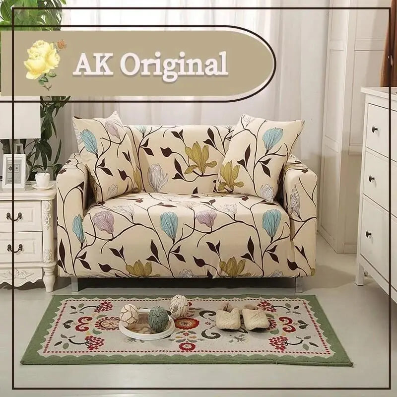 Corner Sofa Cover Stretchable Pet-Friendly LUMIEL K-1seat 2pillowcase