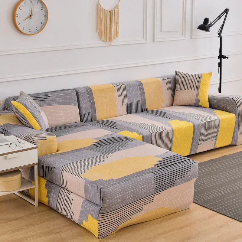 Corner Sofa Cover Stretchable Pet-Friendly LUMIELA Avene-Four people