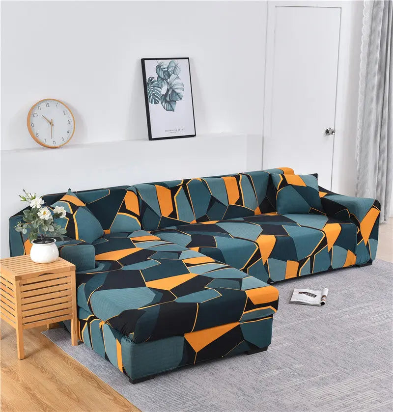 Corner Sofa Cover Stretchable Pet-Friendly LUMIELA Dimensional-Individual