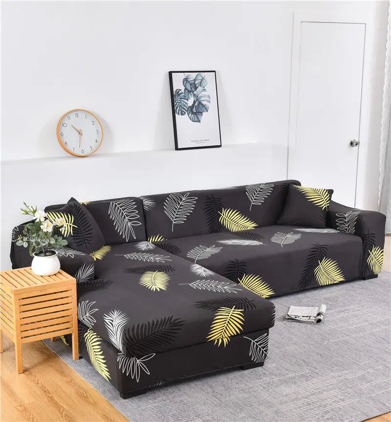 Corner Sofa Cover Stretchable Pet-Friendly LUMIELA Thoughts-Individual