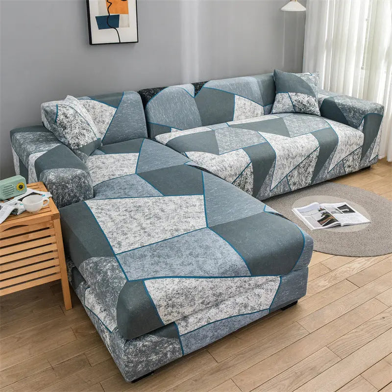 Corner Sofa Cover Stretchable Pet-Friendly LUMIERA Chris-Double Seat