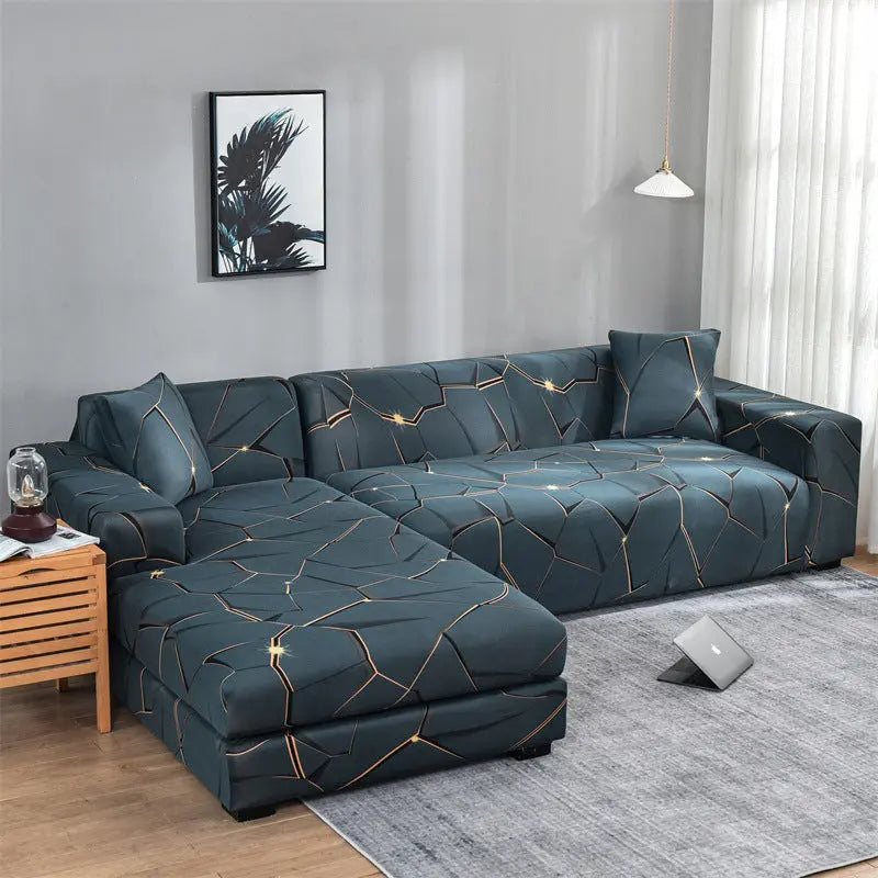 Corner Sofa Cover Stretchable Pet-Friendly LUMIERA Ivy-Single Seat