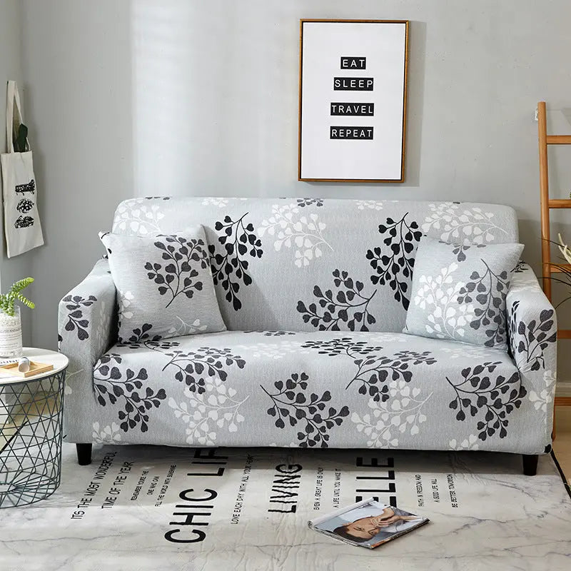 Corner Sofa Cover Stretchable Pet-Friendly LUMIEL L style-4seat 2pillowcase