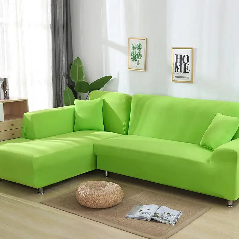 Corner Sofa Cover Stretchable Pet-Friendly LUMIÈRE Green-E