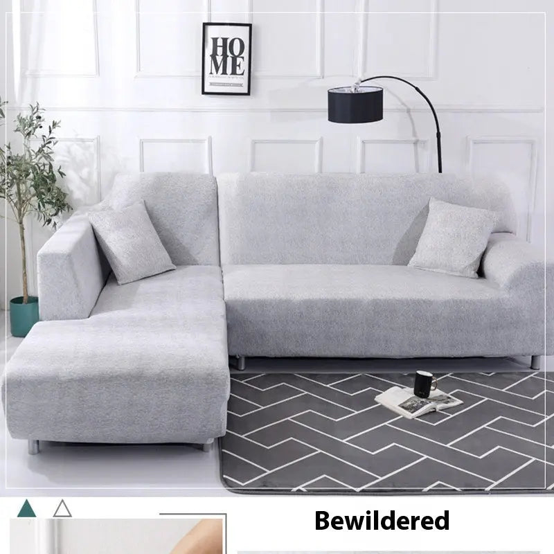 Corner Sofa Cover Stretchable Solenne Blankly-185x230cm