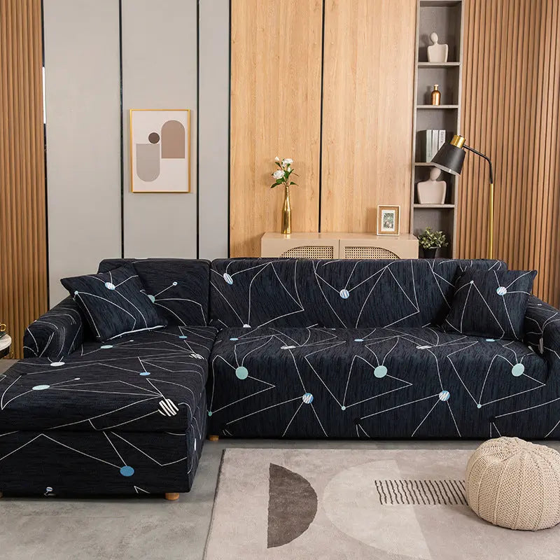 Corner Sofa Cover Stretchable Solenne Starry Sky-145x180cm