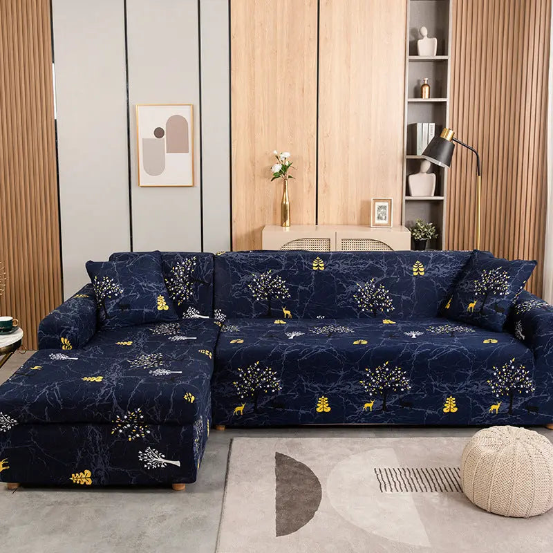 Corner Sofa Cover Stretchable Solenne Wishing Tree-235x300cm