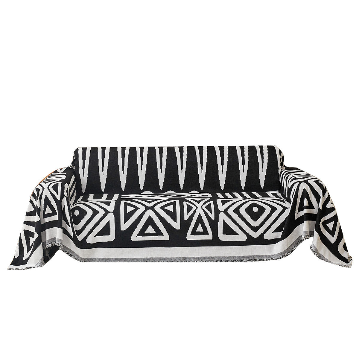 Couch Blanket Chenille Striped LUMIÈRE