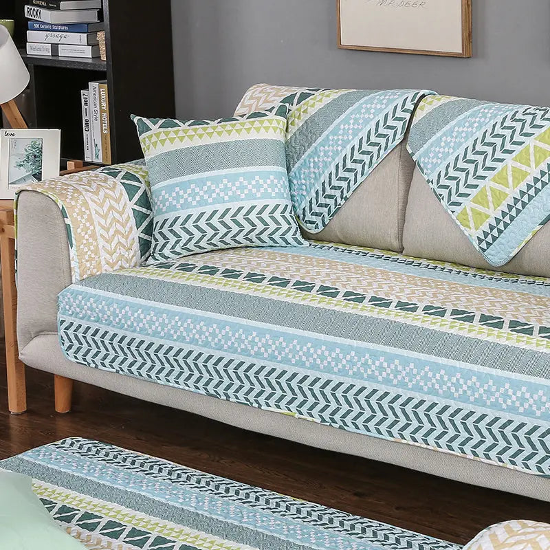 Couch Blanket Cotton Anti-Slip LAVENNE Style13-70x70cm