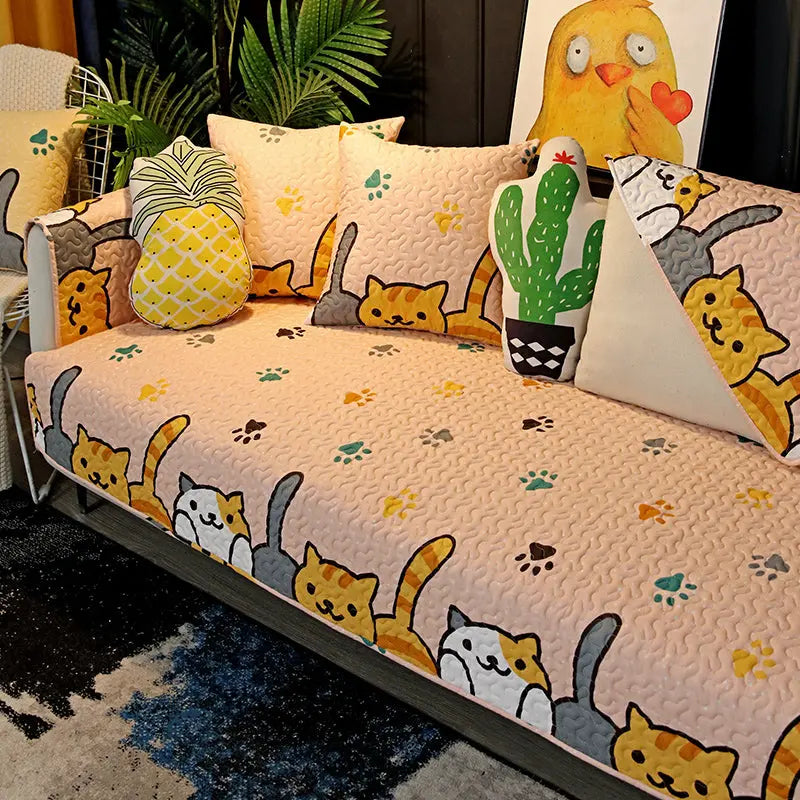 Couch Blanket Cotton Anti-Slip LAVENNE Style14-70x180cm