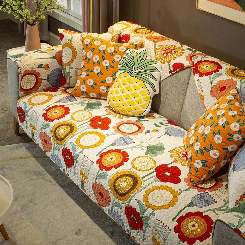 Couch Blanket Cotton Anti-Slip LAVENNE Style17-70x210cm