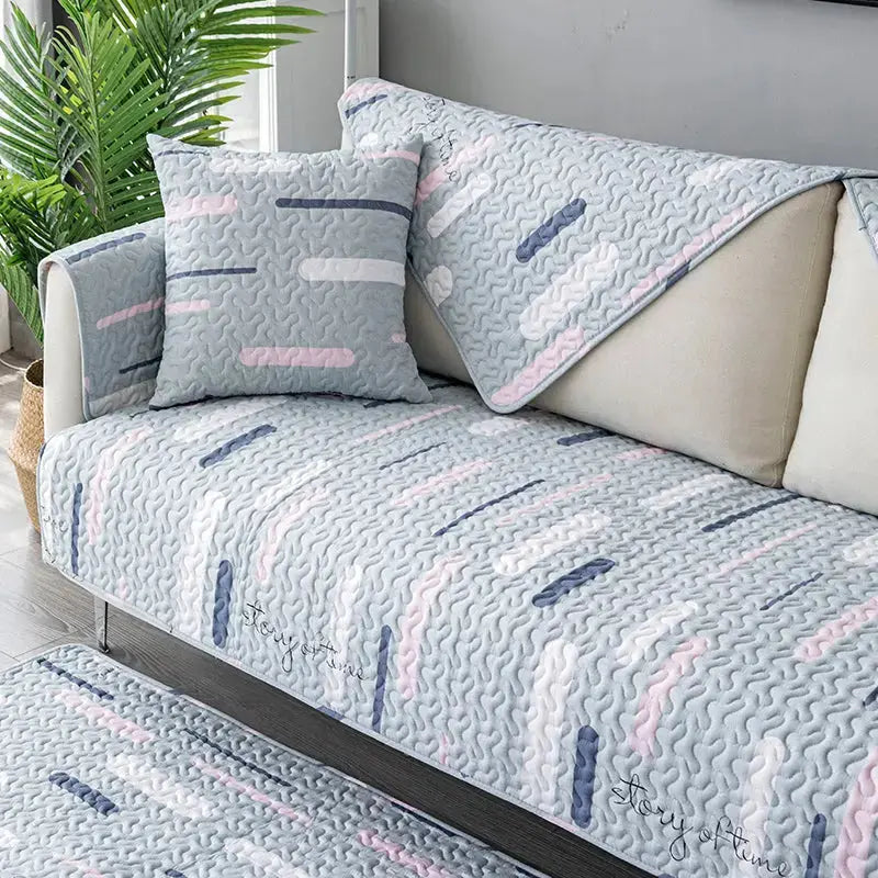 Couch Blanket Cotton Anti-Slip LAVENNE Style18-70x150cm