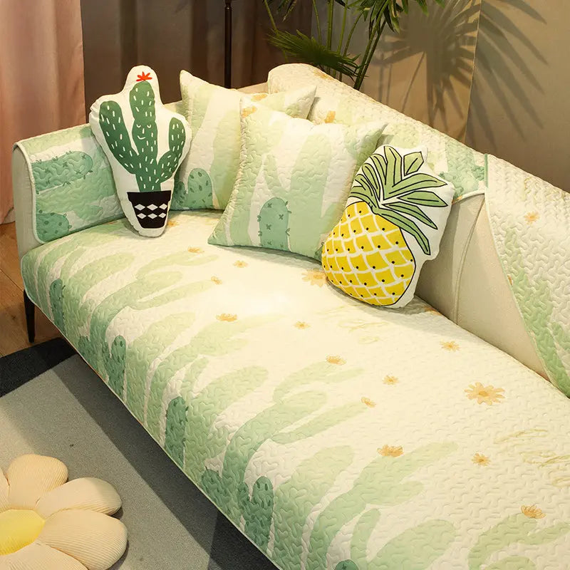 Couch Blanket Cotton Anti-Slip LAVENNE Style2-70x150cm