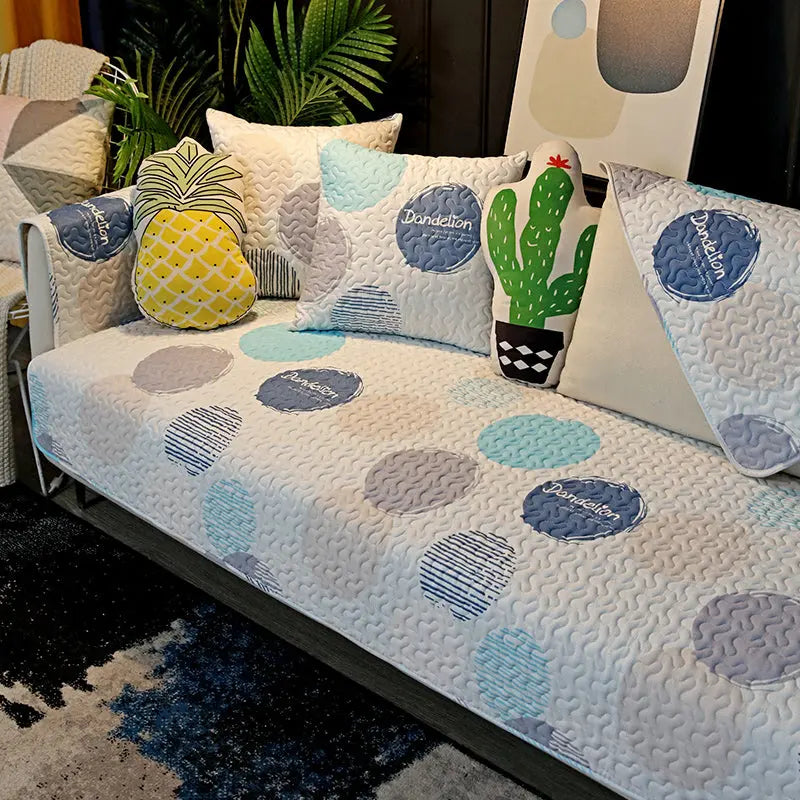 Couch Blanket Cotton Anti-Slip LAVENNE Style21-70x70cm