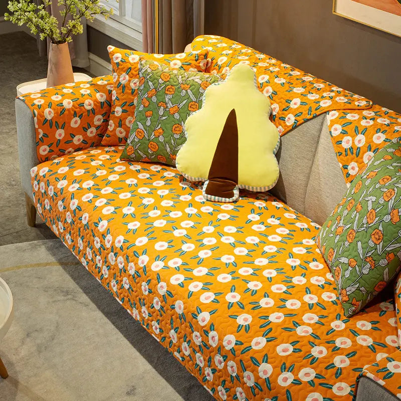 Couch Blanket Cotton Anti-Slip LAVENNE Style5-70x210cm
