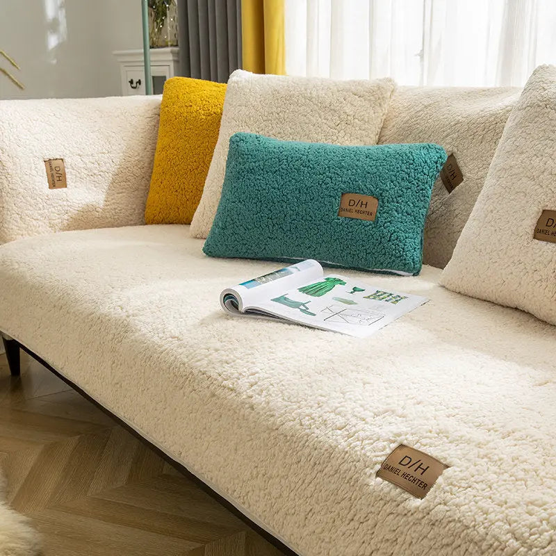 Couch Blanket Plush Anti-Slip LAMIELLE Beige-90x160cm