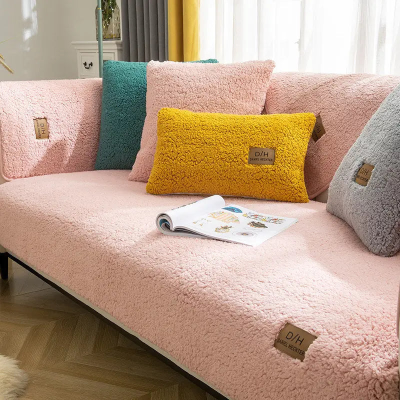 Couch Blanket Plush Anti-Slip LAMIELLE Pink-110x210cm