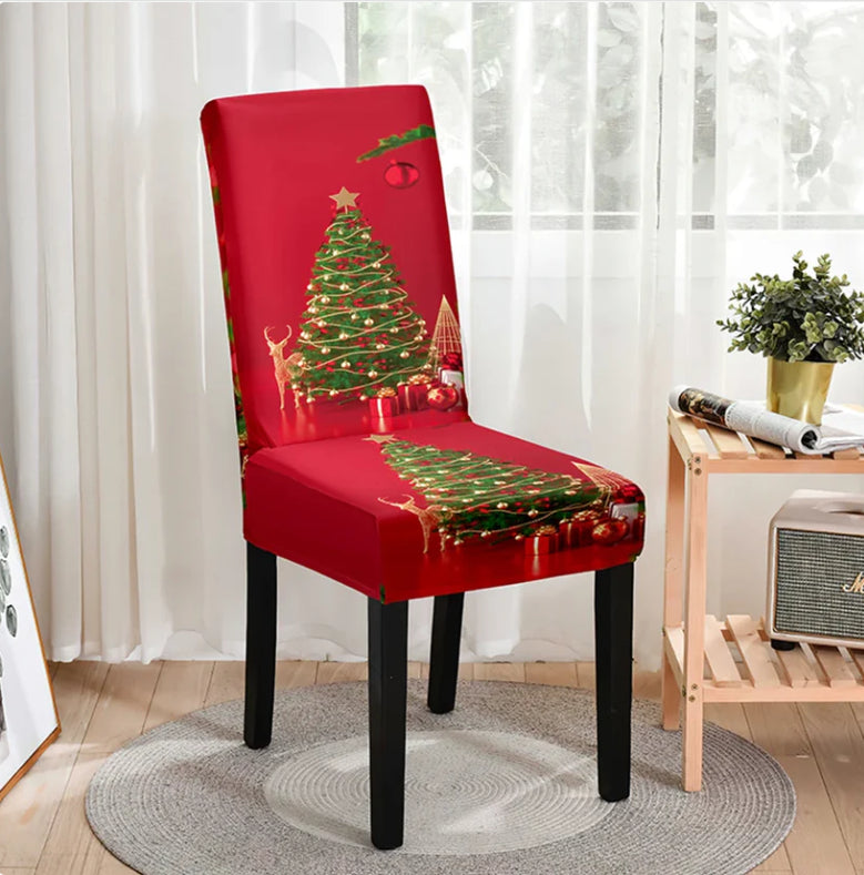 Dining Chair Covers Stretch Christmas Noelia SDYT01 8color-6pcs