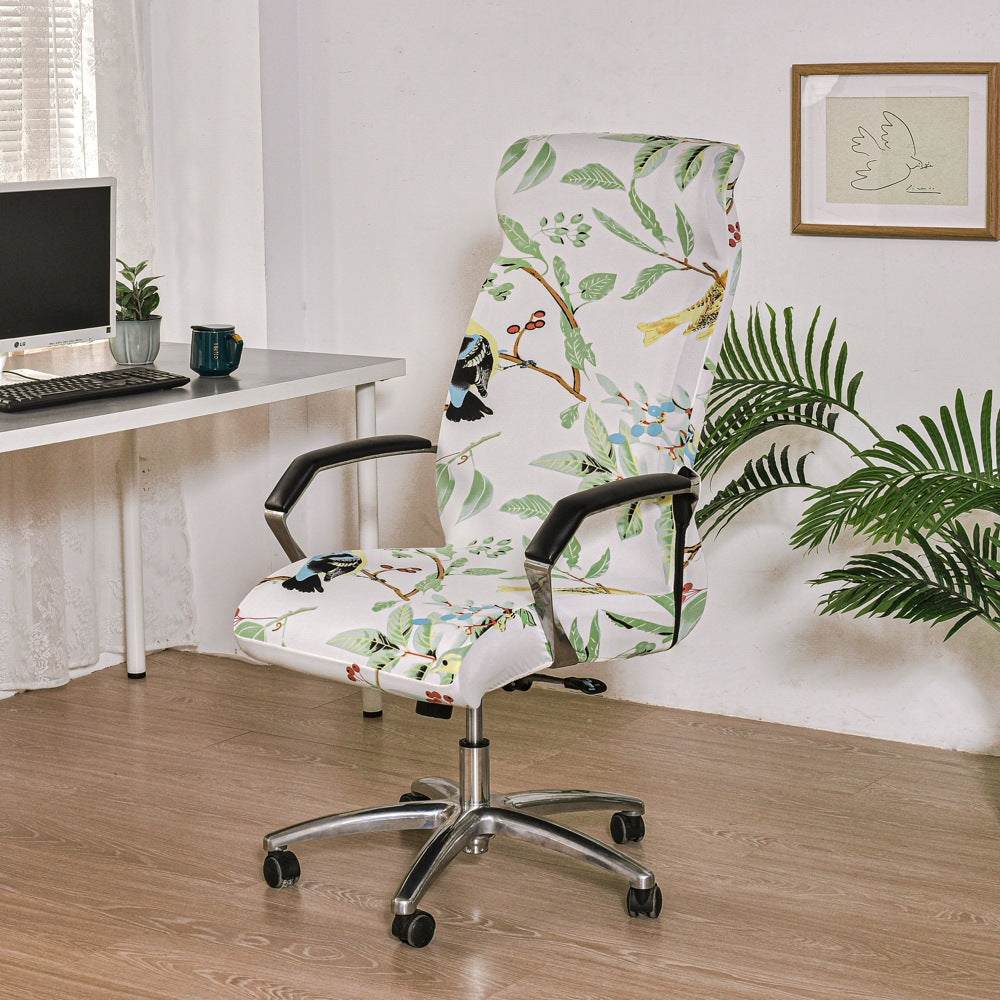 Executive Office Chair Cover Stretchable Solène Happy Eyebrows-M