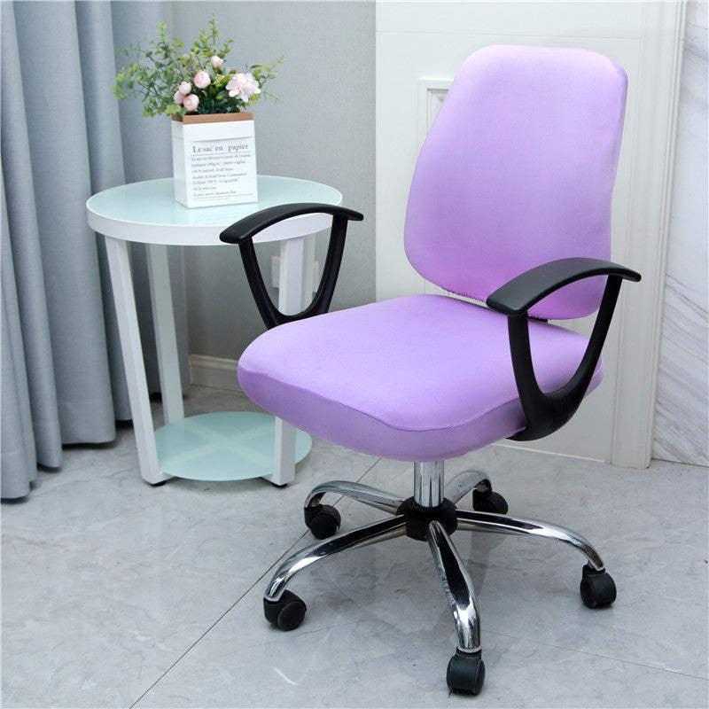 Task Chair Cover Stretch Split Armrest Elodie Light Purple Split-Average Size