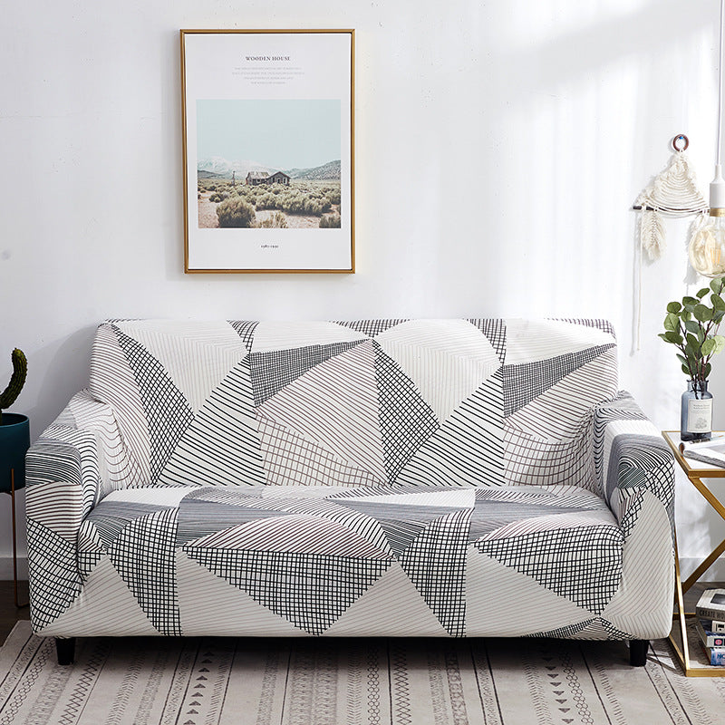 Loveseat Cover Stretch Non-Slip ELONIE Mocha-190to230 Three People