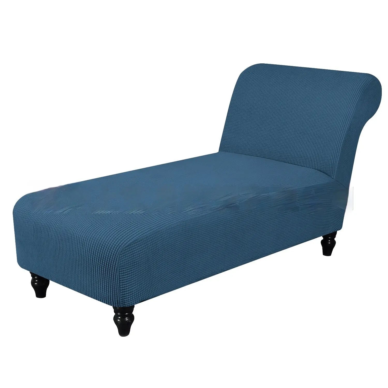 Deck Chair Cover Stretch Fit LUMIÈRE Dust Blue-No Armrest