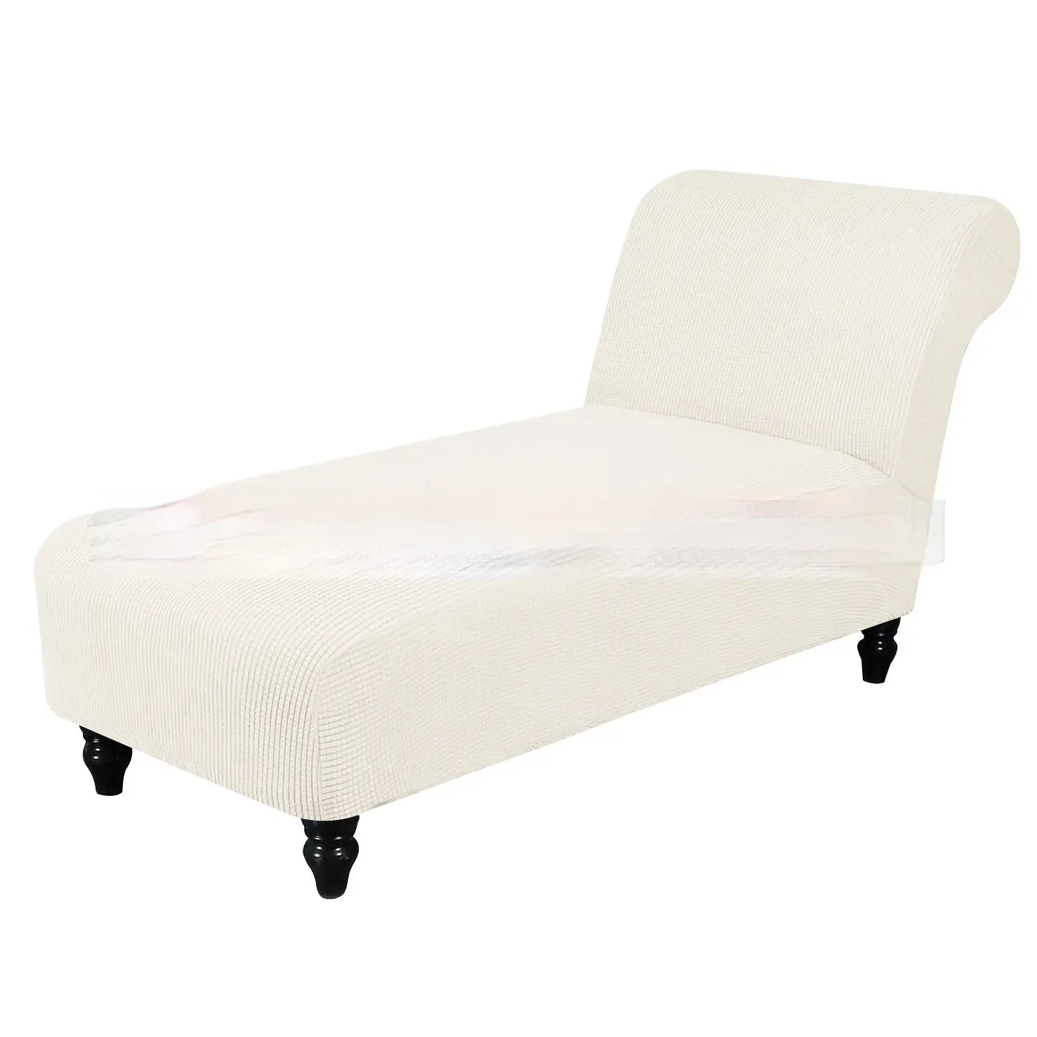 Deck Chair Cover Stretch Fit LUMIÈRE New White Teeth-No Armrest