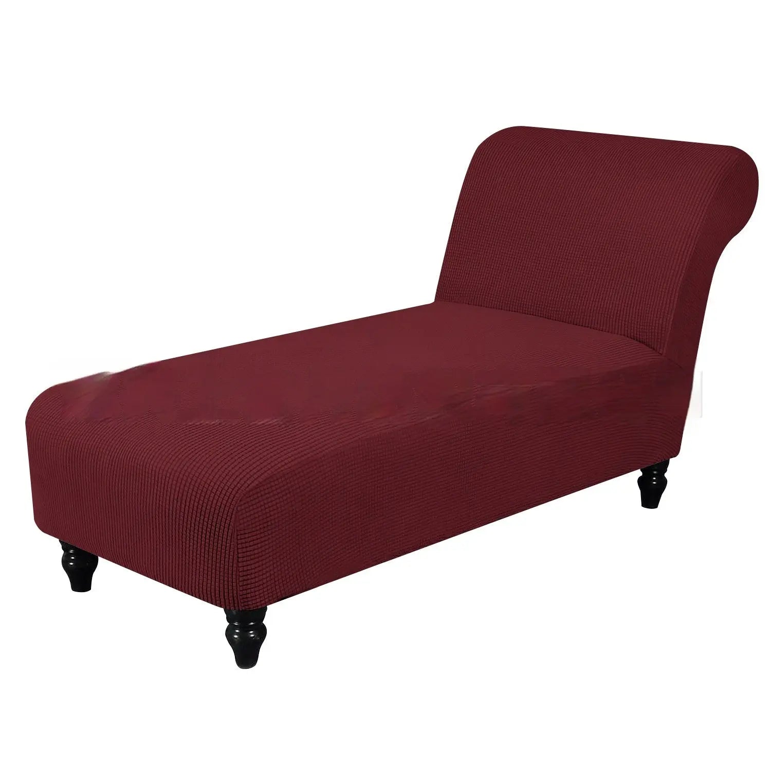 Deck Chair Cover Stretch Fit LUMIÈRE Wine Red-No Armrest