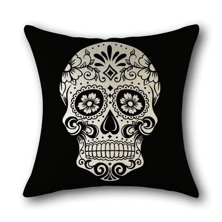 Decor Pillow Cover Linen Skull NOCTIVA 5 style-45x45cm