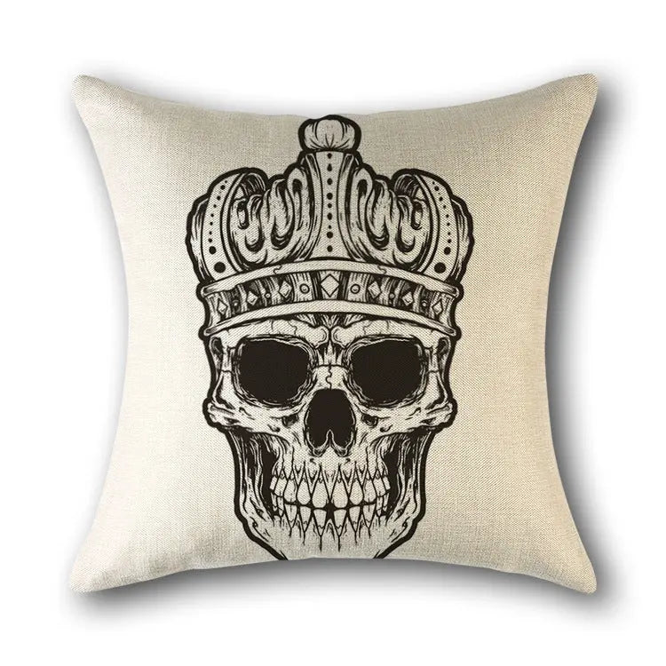 Decor Pillow Cover Linen Skull NOCTIVA 8 style-45x45cm