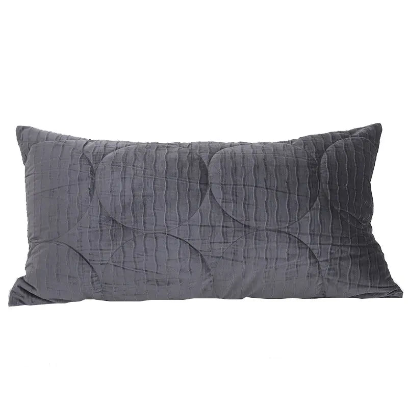 Decor Pillow Cover Velvet Nordic LUMIEREX Grey-50x90cm