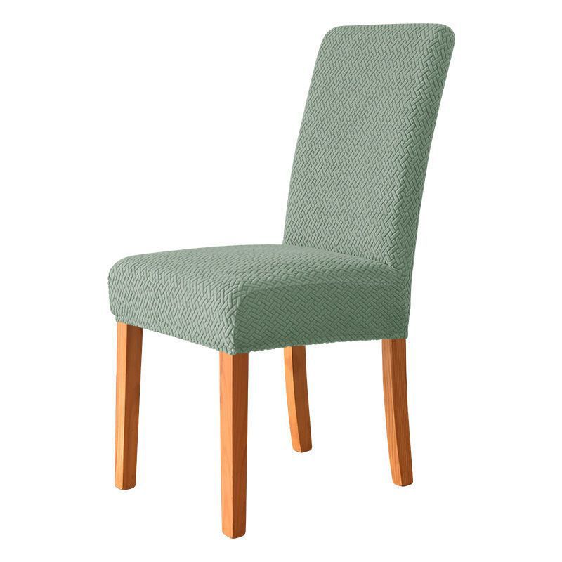 Dining Chair Cover Jacquard Plaid CHARMÉE Bean Green-M