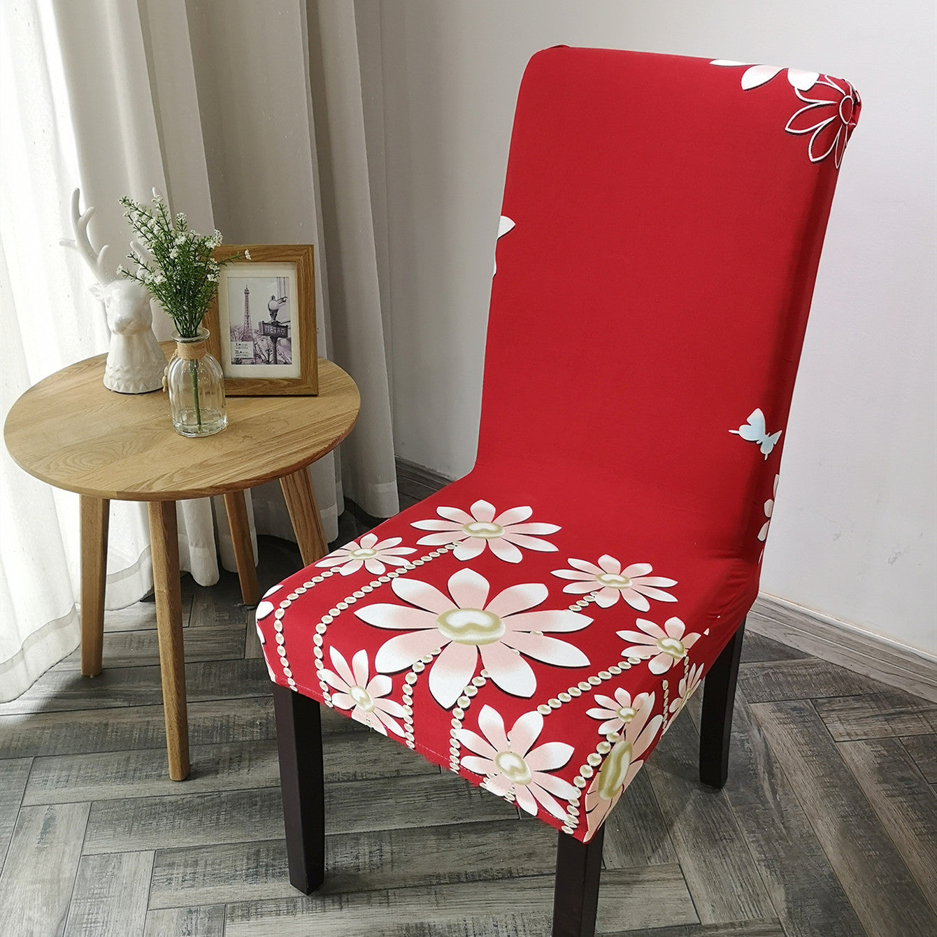 Dining Chair Cover Milk Silk Stretchable ELODIE