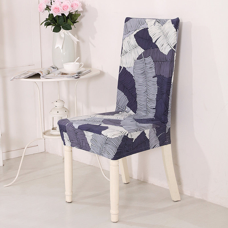 Dining Chair Cover Milk Silk Stretchable ELODIE Leaves Love-Universal