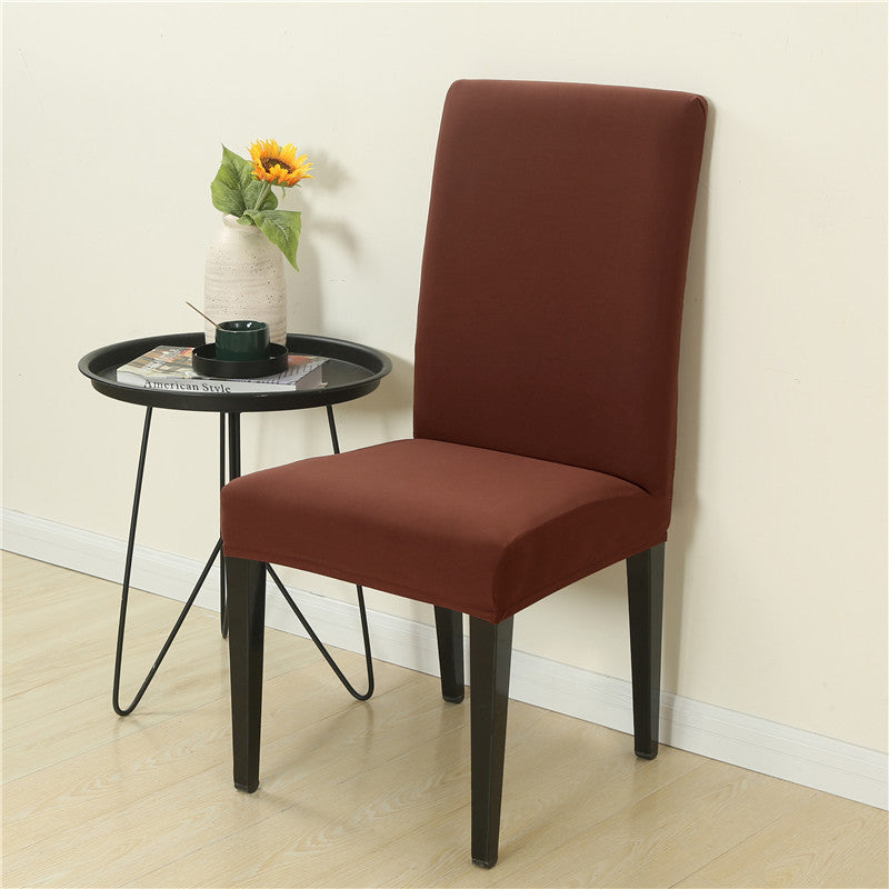 Dining Chair Cover Stretch Fit ELARIE Light Coffee-Elastic Chair Cover