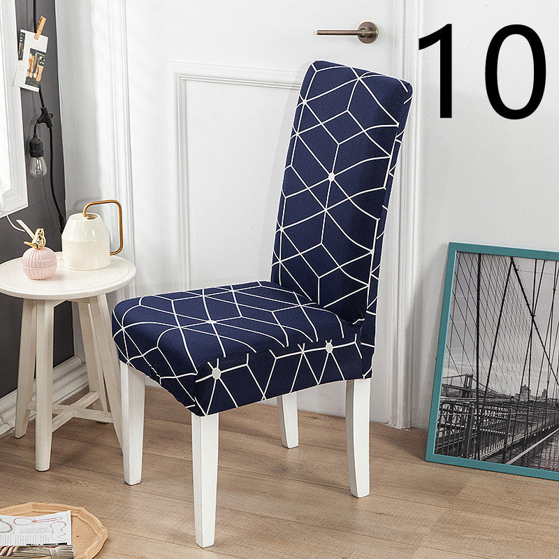 Dining Chair Cover Stretch Printed ELODIE 10 Style-One size