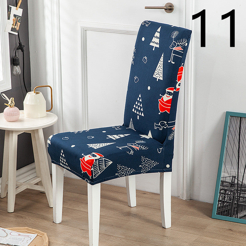 Dining Chair Cover Stretch Printed ELODIE 11 Style-One size
