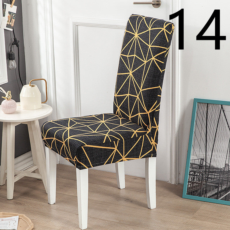 Dining Chair Cover Stretch Printed ELODIE 14 Style-One size