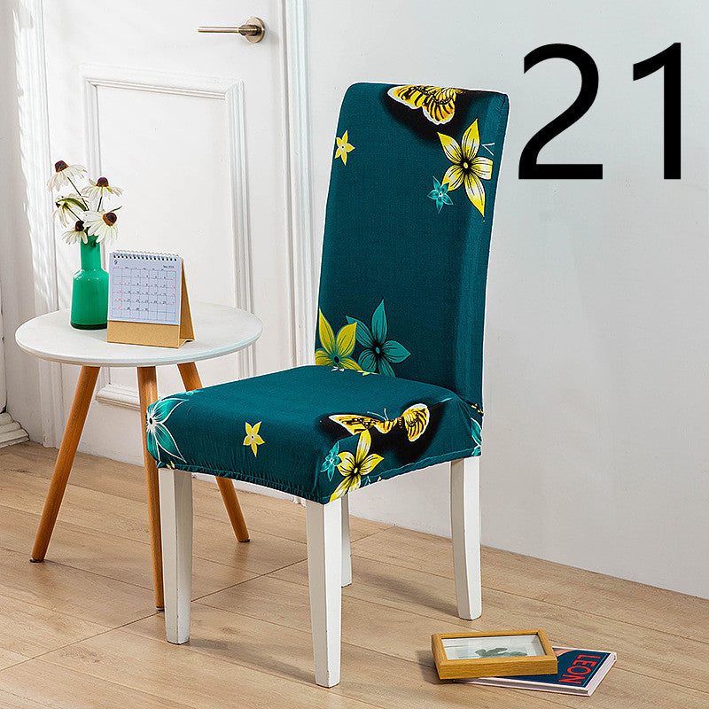 Dining Chair Cover Stretch Printed ELODIE 21Style-One size