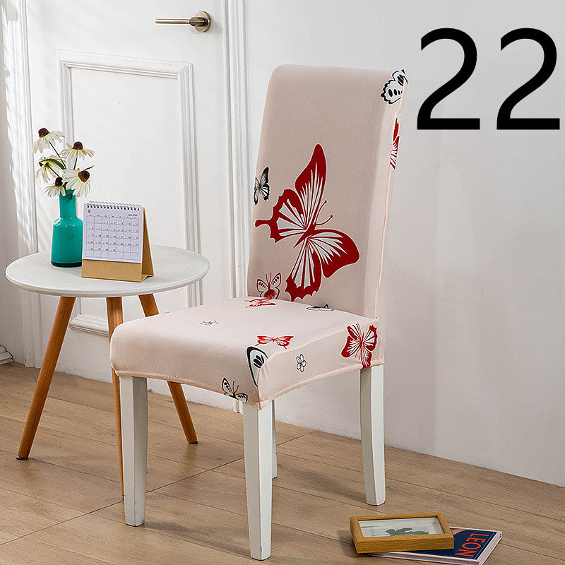 Dining Chair Cover Stretch Printed ELODIE 22Style-One size