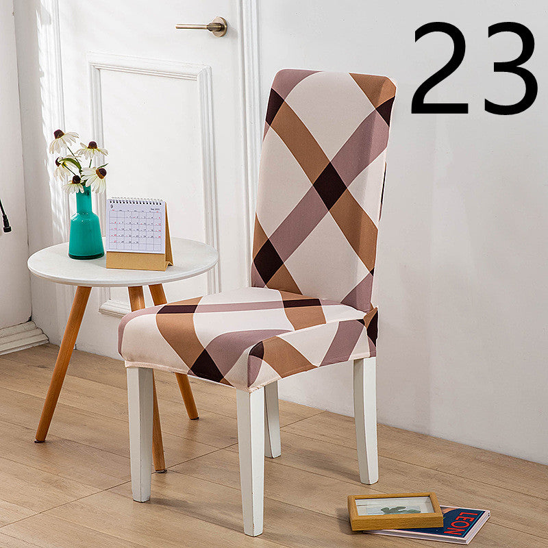 Dining Chair Cover Stretch Printed ELODIE 23Style-One size
