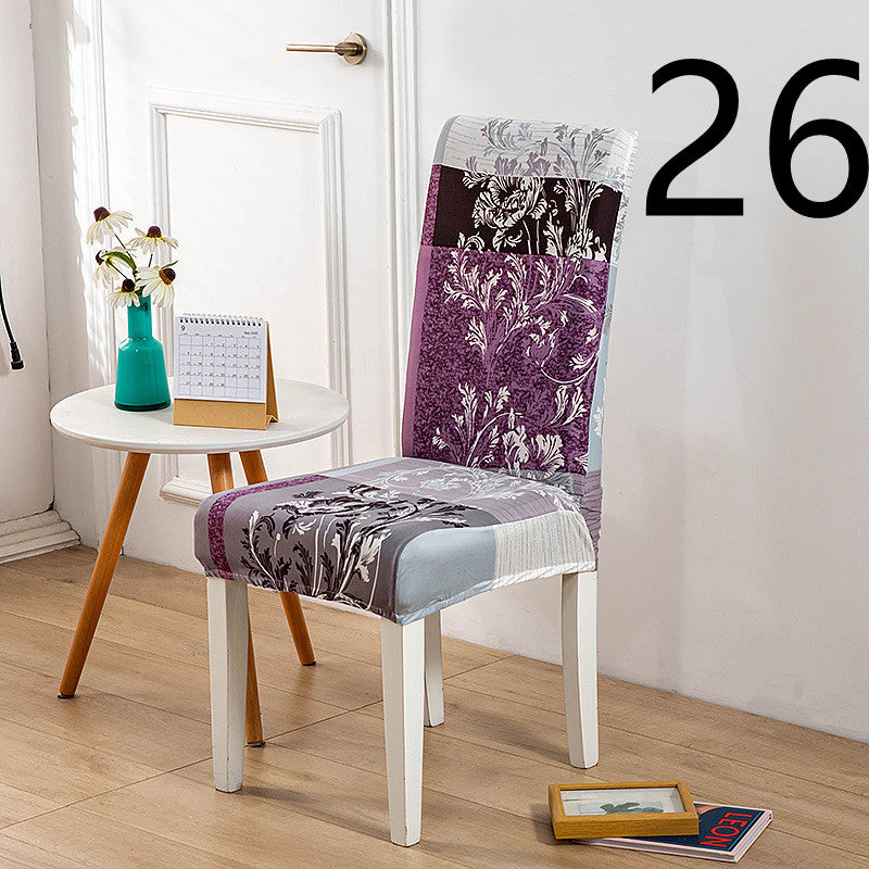 Dining Chair Cover Stretch Printed ELODIE 26Style-One size