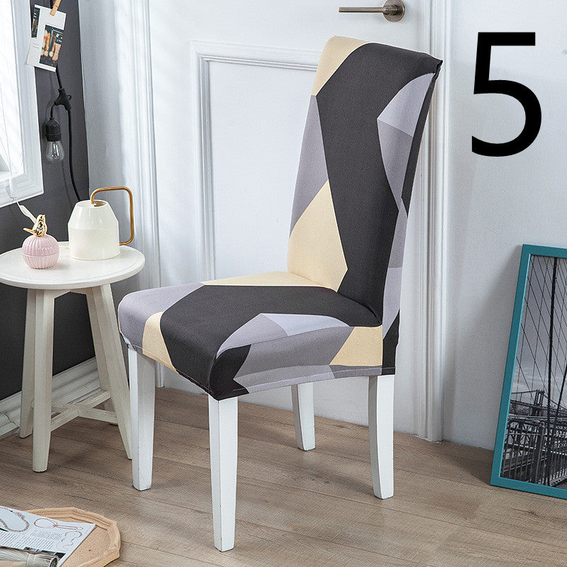 Dining Chair Cover Stretch Printed ELODIE 5 Style-One size