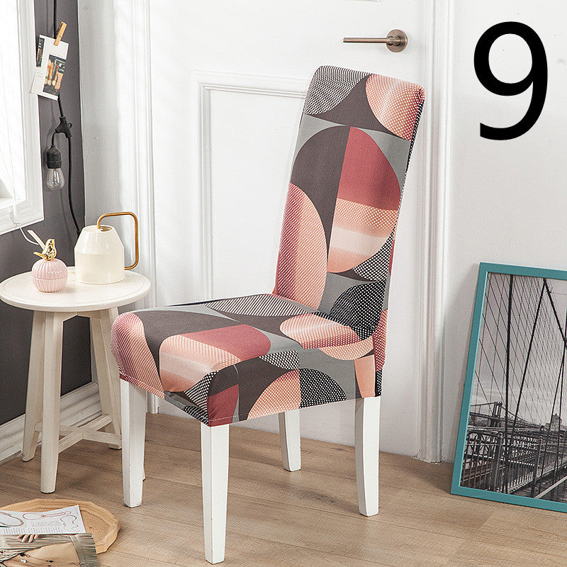 Dining Chair Cover Stretch Printed ELODIE 9 Style-One size