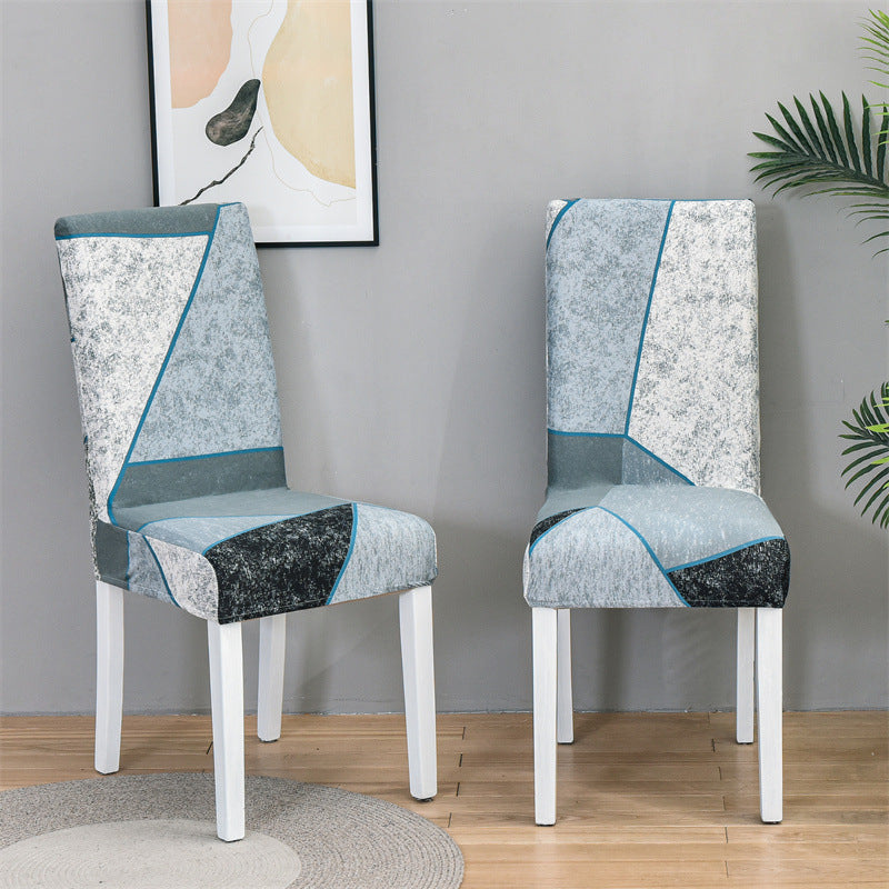 Dining Chair Cover Stretchable Print LUMINAIRE Chris-Universal Elastic Chair Cover