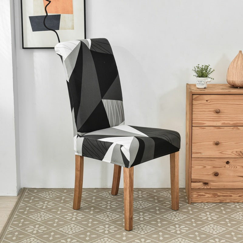 Dining Chair Cover Stretchable Print LUMINAIRE Creative Space-Universal Elastic Chair Cover