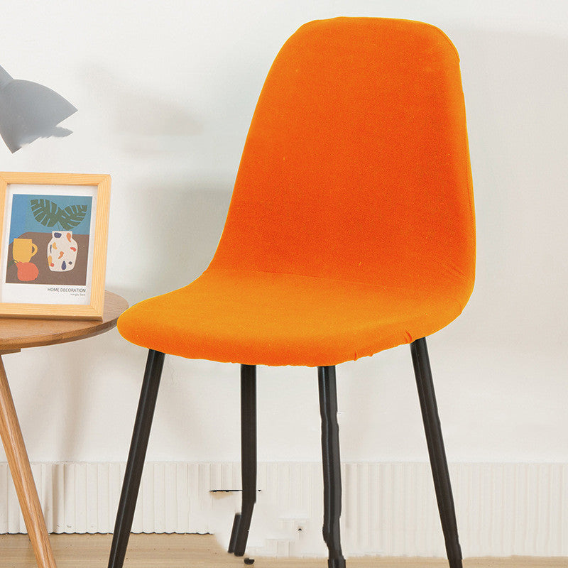 Dining Chair Cover Stretchable Shell RIVAUX Candy Orange