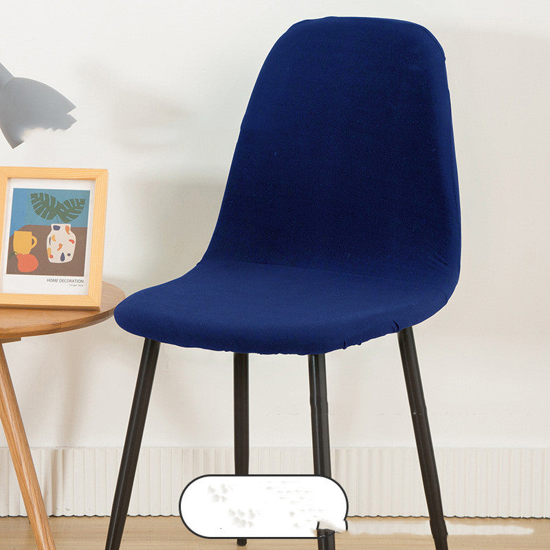 Dining Chair Cover Stretchable Shell RIVAUX Lake blue