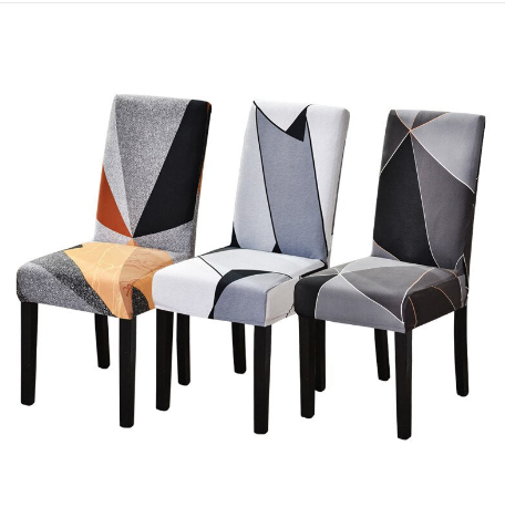 Dining Chair Cover Waterproof Geometric NOIRÉA