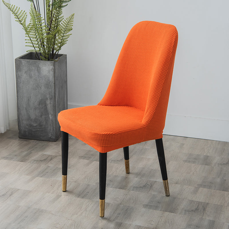 Dining Chair Covers Curved Dustproof ARCELLE Orange
